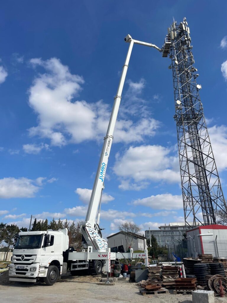 53 metre sepetli kiralık vinç