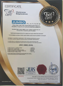 iso10002 müşteri memnuniyeti ve şikayetleri yönetim sistemi